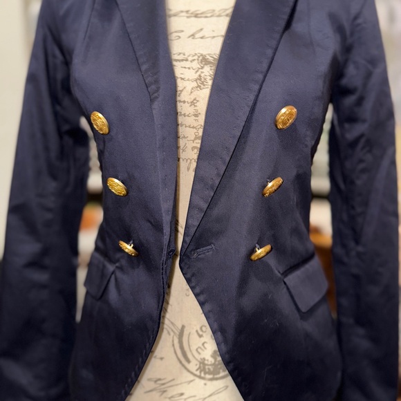 H&M Blue Double-Breasted Blazer - Picture 4 of 7